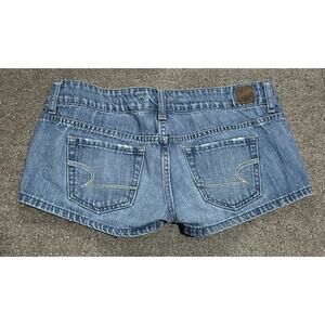 American Eagle Super Super Stretch Hi-Rise Shortie Denim Shorts Size 2